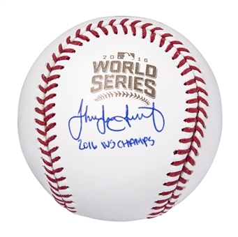 Jake Arrieta Signed & Inscribed OML Manfred Baseball (MLB Authenticated & Fanatics)